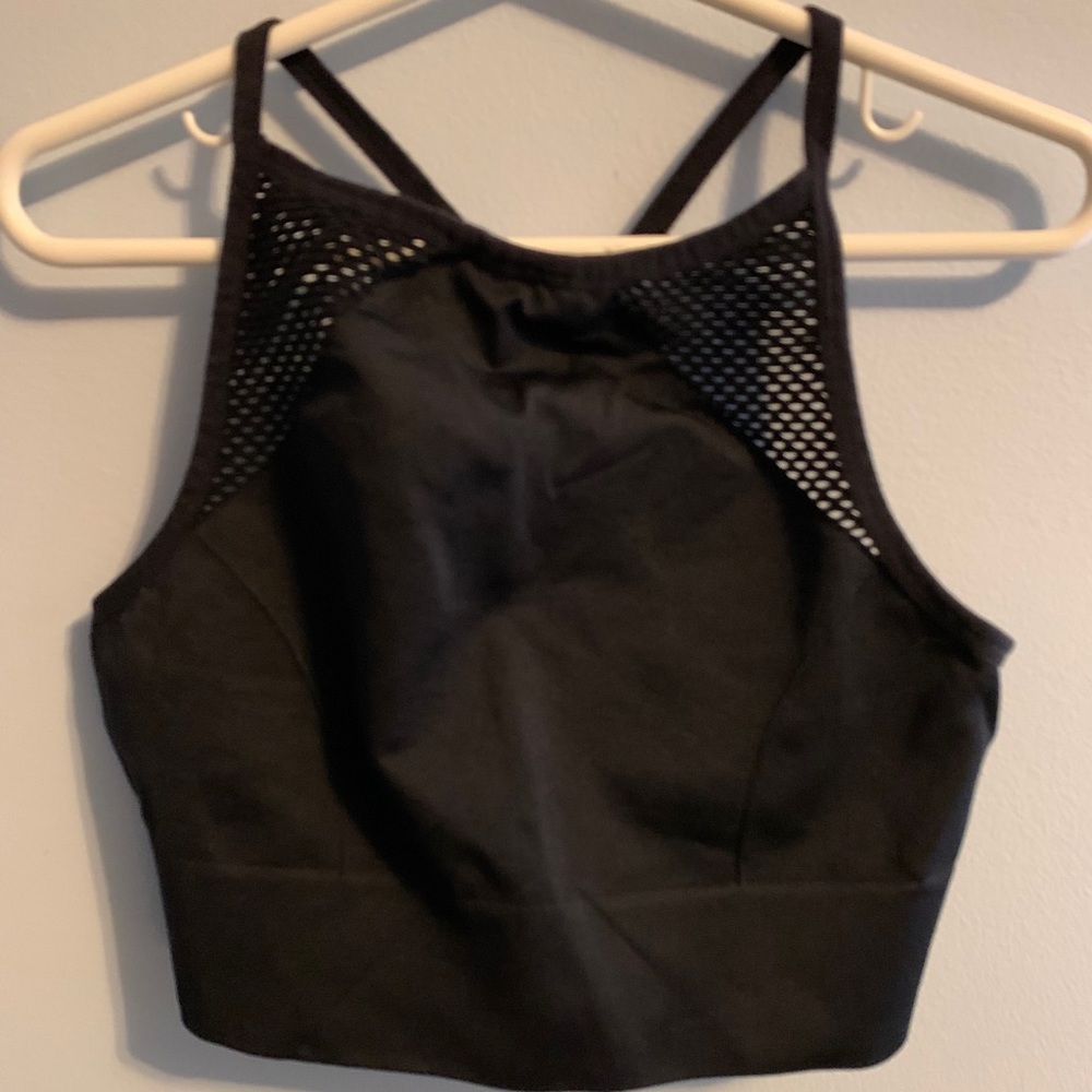 aerie high neck sports bra
